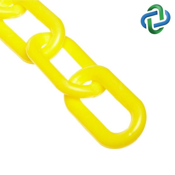 Heavy Duty, Yellow Plastic Chain 2"x500