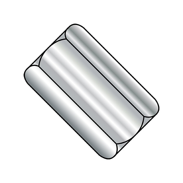 Coupling Nut, #10-24, 18-8 Stainless Steel, Not Graded, 3/4 in Lg, 5/16 in Hex Wd, 175 PK