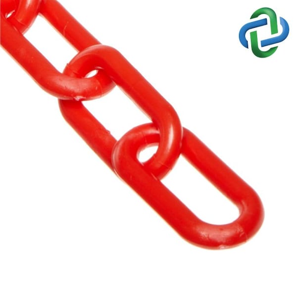 Heavy Duty, Red Plastic Chain 2"x500 ft.
