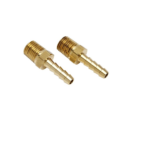 Male 1/4" NPT to 1/8" (3 mm), Brass, PK2, 2 PK