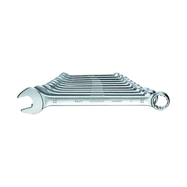 Combination Wrench Set, 11 pcs., 8-22mm, SAE or Metric: Metric