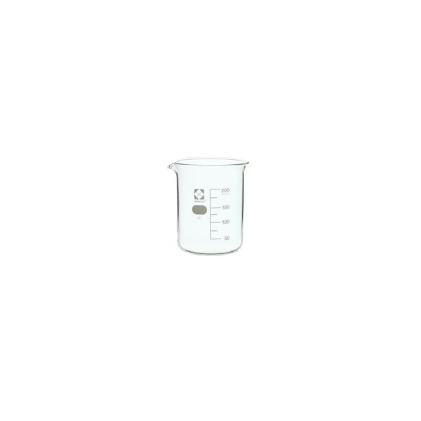 Sibata Glass Beaker, 200mL, PK10