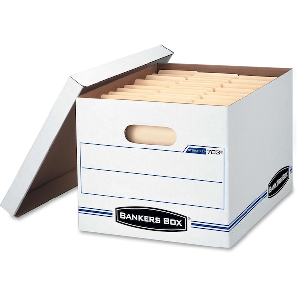 Storage Box, White, 6 PK