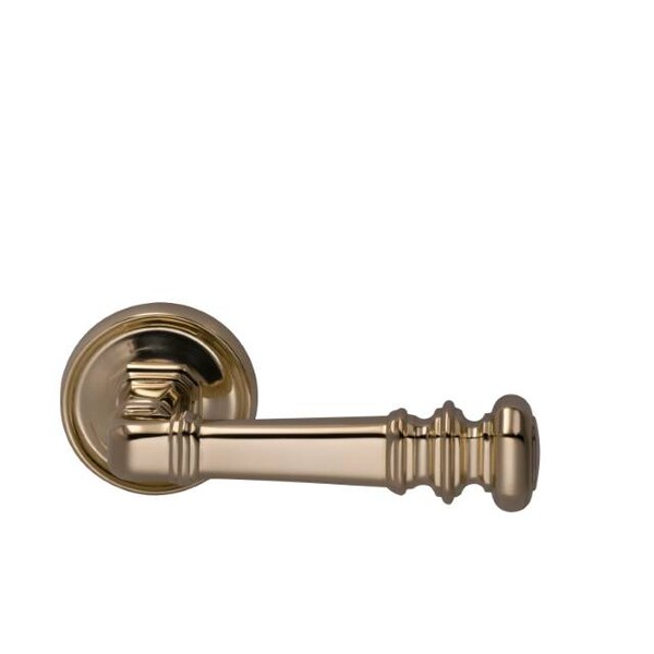 Large Rose Pass 238BS T Strike 1-3/8" Door ULQ Bright Brass 101 LVR