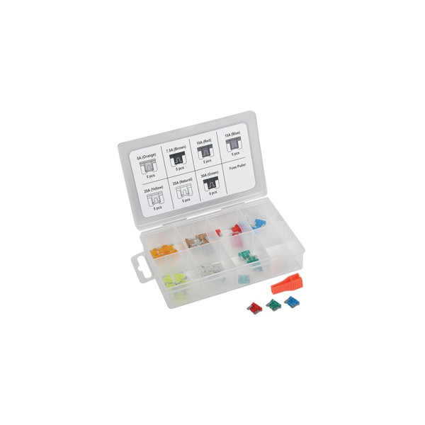 Automotive Fuse Kit, 36 Fuses Included, Not Rated