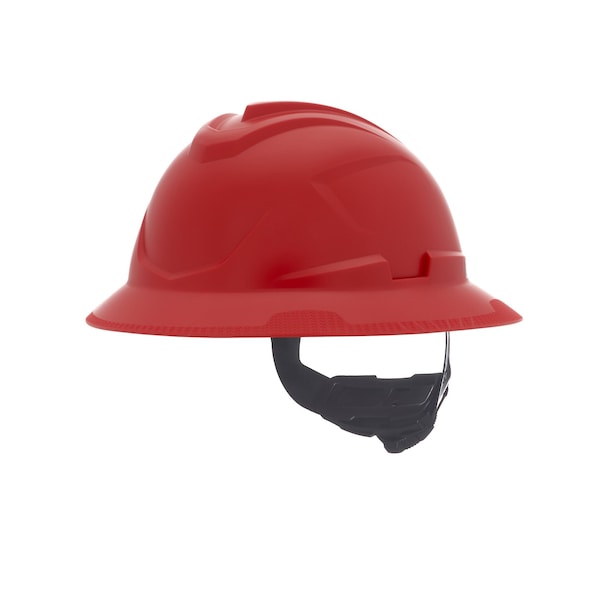 V-Gard C1 Full Brim, Non-Vented, Fas-Trac III, Type 1, Class E, Red
