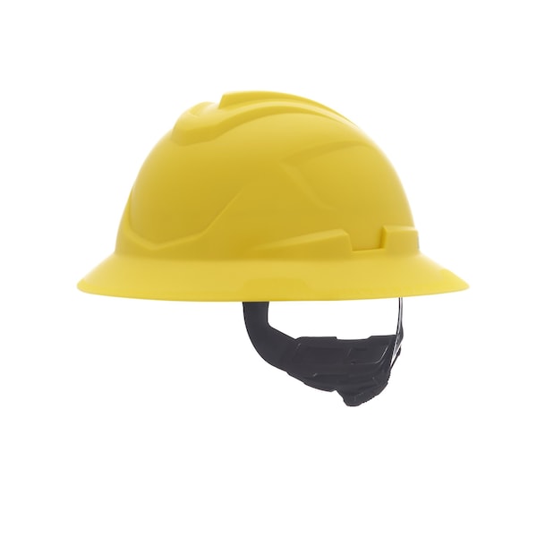 V-Gard C1 Full Brim, Non-Vented, Fas-Trac III, Type 1, Class E, Yellow