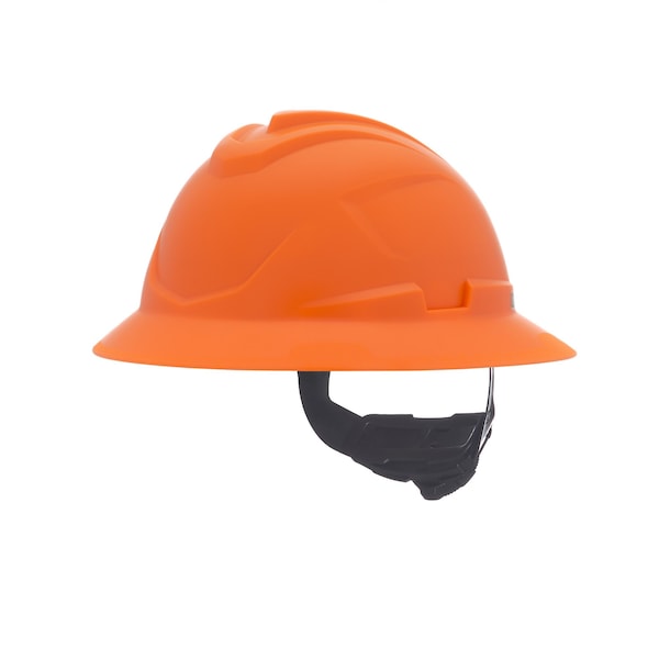 V-Gard C1 Full Brim, Non-Vented, Fas-Trac III, Type 1, Class E, Hi-Viz Orange