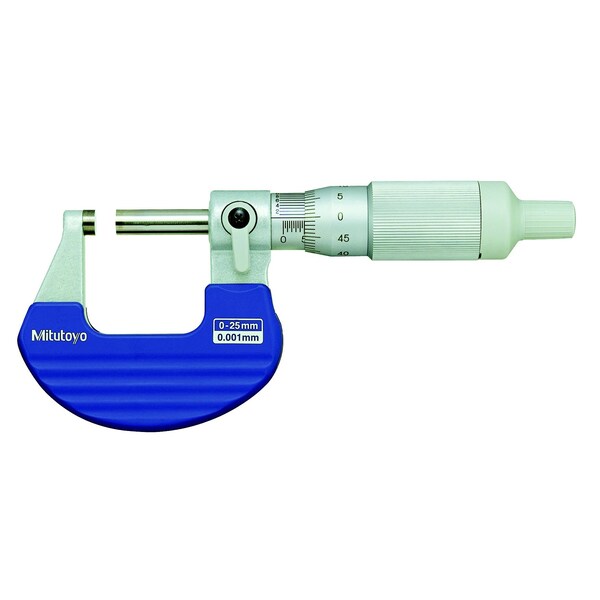 Micrometer, Outside, 0-25mm, 0.001mm, Rt