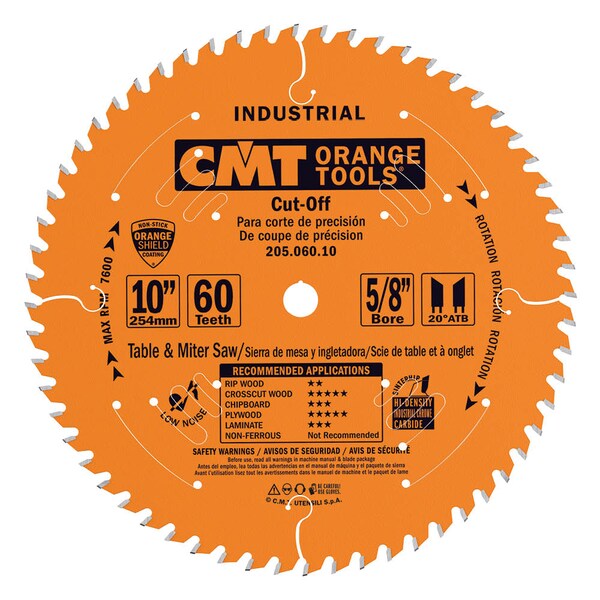10", 60-Teeth Cut Off Blade