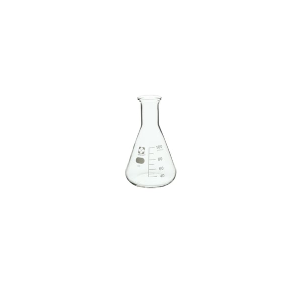 Sibata Glass Erlenmeyer Flask, 100mL, PK10