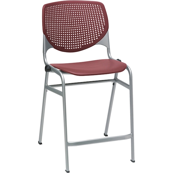 Counter Height Stool, Burgundy