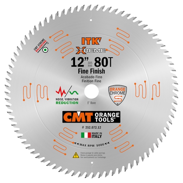 ITK Fine Cut Off Saw Blade, 12" dia