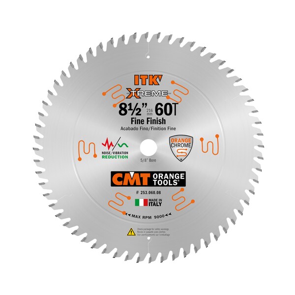 ITK Compnd Miter Saw Blade, 8-1/2" dia