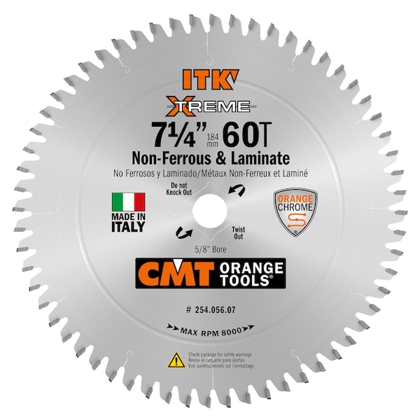 7-1/4" ITK Non-Frrs/Melamne Saw Blade