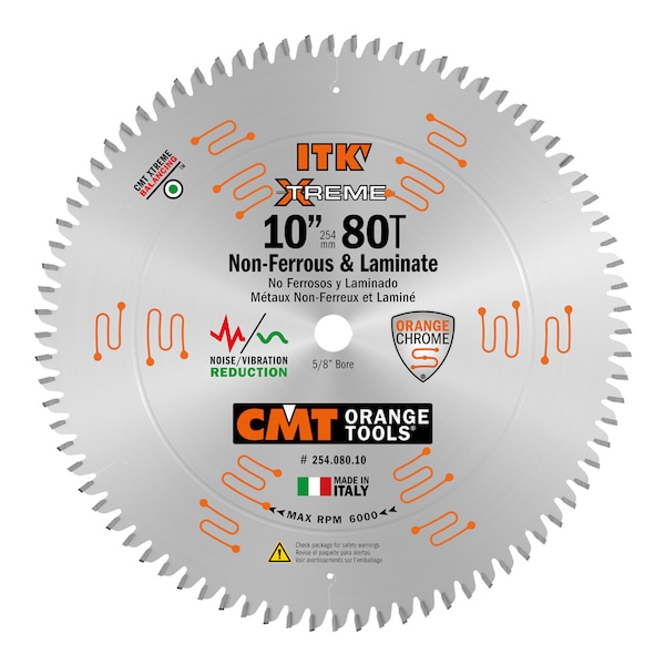 10" ITK Non-Ferrous/Melamne Saw Blade