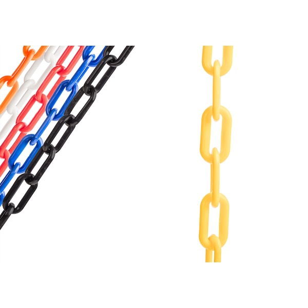 Sun Shield Yellow Plastic Chain By Us, 2"