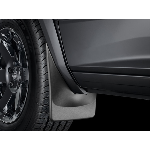 No Drill Mud Flaps, Black, 120089, Molded Plastic, Black