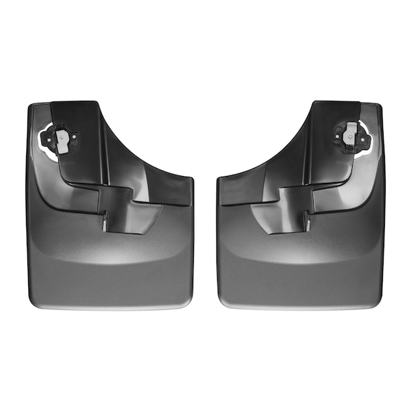 No Drill Mud Flaps, Black, 110044, Molded Plastic, Black