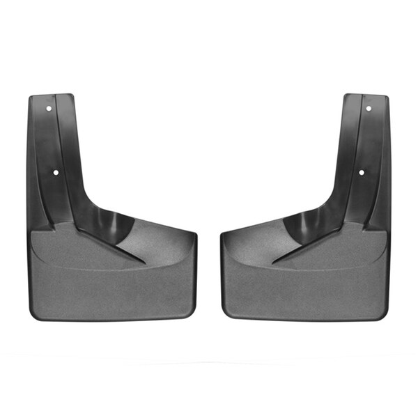 No Drill Mud Flaps, Black, 110071, Molded Plastic, Black