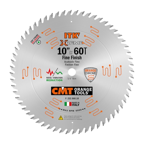 ITK Fine Cut Off Saw Blade, 10" dia