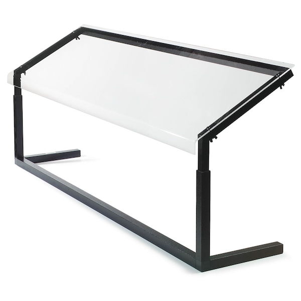 Adj. Single-Sided Sneeze Guard, 48", Clr