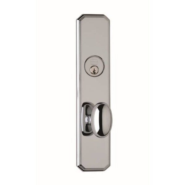 RH Double CYL 234BS Mortise Lock 432 Knob 11000 Plate Bright Chrome