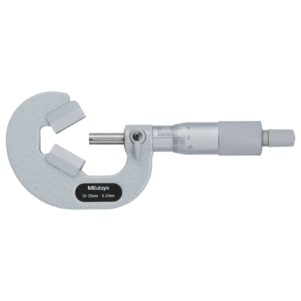 Micrometer, V-Anvil, .05-.6/.001"