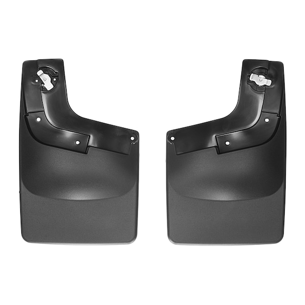 No Drill Mud Flaps, Black, 120049, Molded Plastic, Black