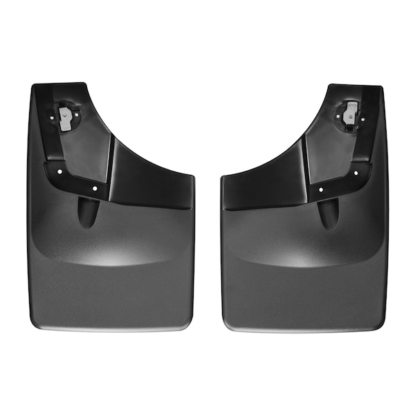 No Drill Mud Flaps, Black, 120050, Molded Plastic, Black