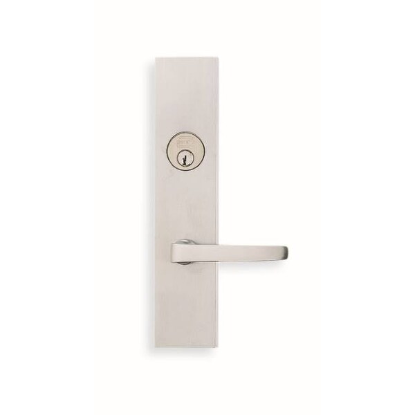 RH SGL CYL 234BS Mort Stainless 36 LVR 12000 Plate Satin Chrome