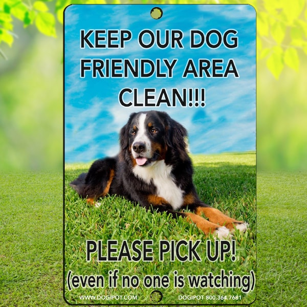 Reflective Dog Park Pet Sign, 11.5" x 18", 1204-BMD