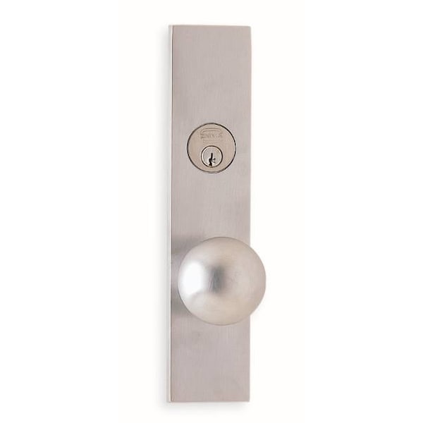 RH Storeroom 234BS Mort Stainless 198 Knob 12000 Plate Satin Chrome
