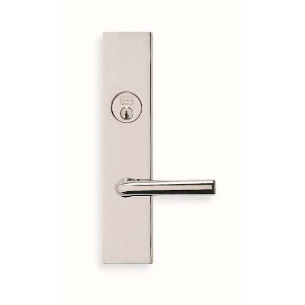 RH 368 LVR 12000 Plate Panic Proof Entry 212BS Mort Bright Chrome