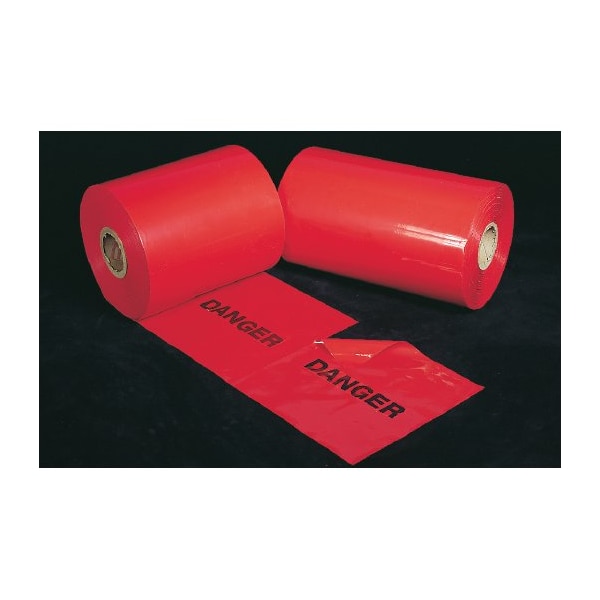 12" X 12" X 1500 T-Off Flag Printed Danger