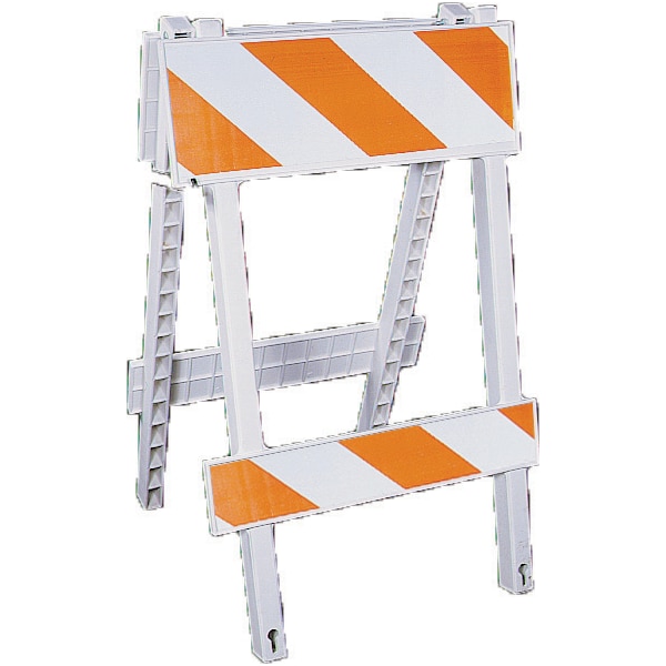 Injection Molded Type II Traffic Safety, Poly, 48 Inch Height, 8 Inch Length, 20 Pounds