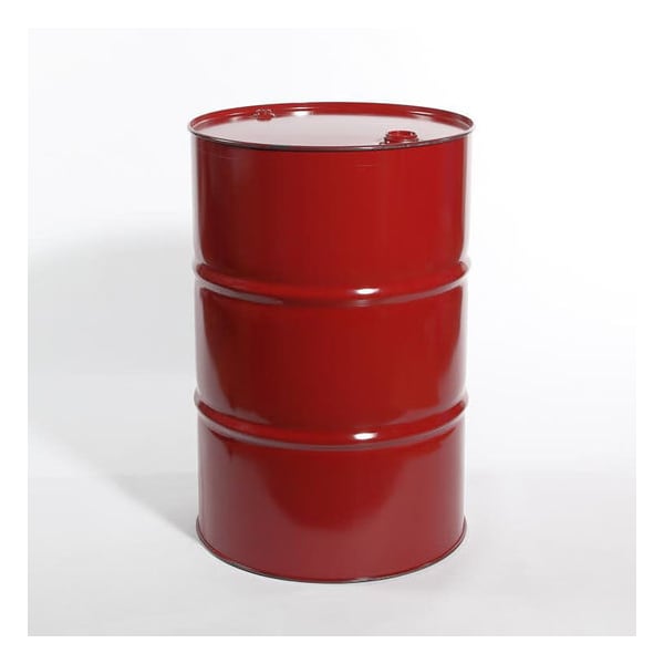 Steel Drum, Fittings, TH, 55 gal., Red