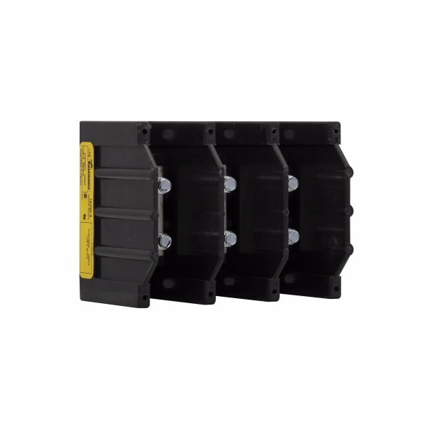 Power Distribution Block, Open, 3 Pole, 250 A Copper, 600 V AC/DC