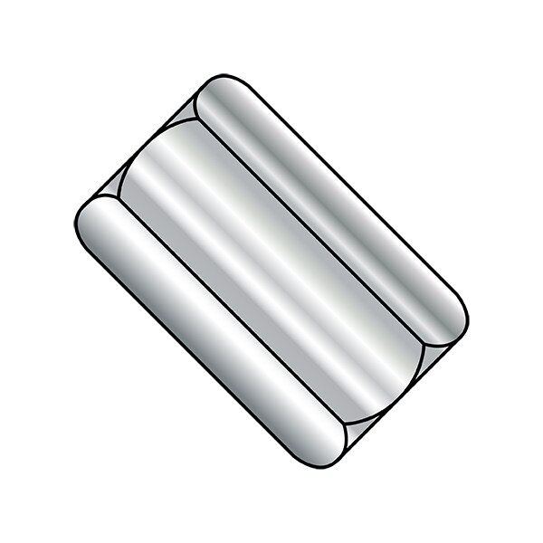 Coupling Nut, 3/4"-10, 18-8 Stainless Steel, Not Graded, Plain, 2-1/4 in Lg, 1 in Hex Wd, 30 PK