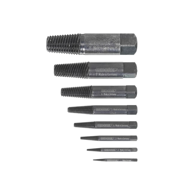Bolt Extractor Set, 8 pcs., M3-M45