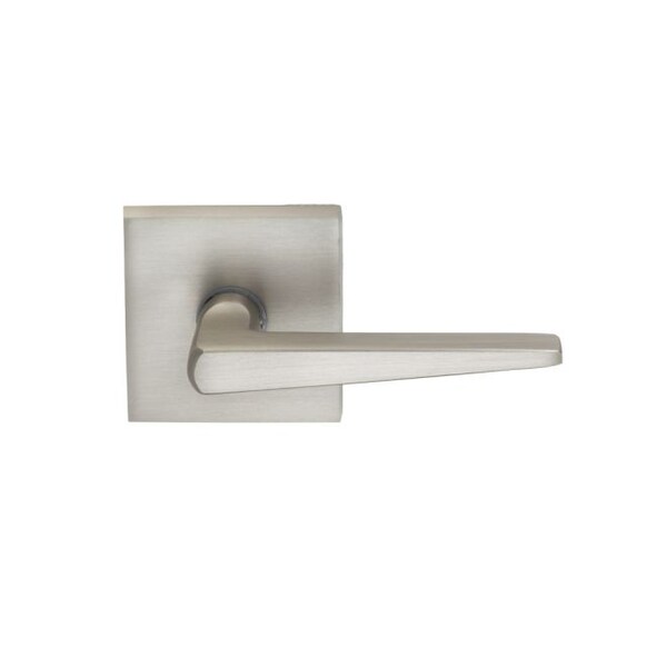 LVR Square Rose Priv 2-3/8" BS Full Lip 1-3/4" Door Satin Nickel 171