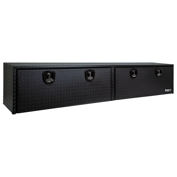 18x16x96 Textured Matte Black Diamond Tread Aluminum Topsider Truck Box