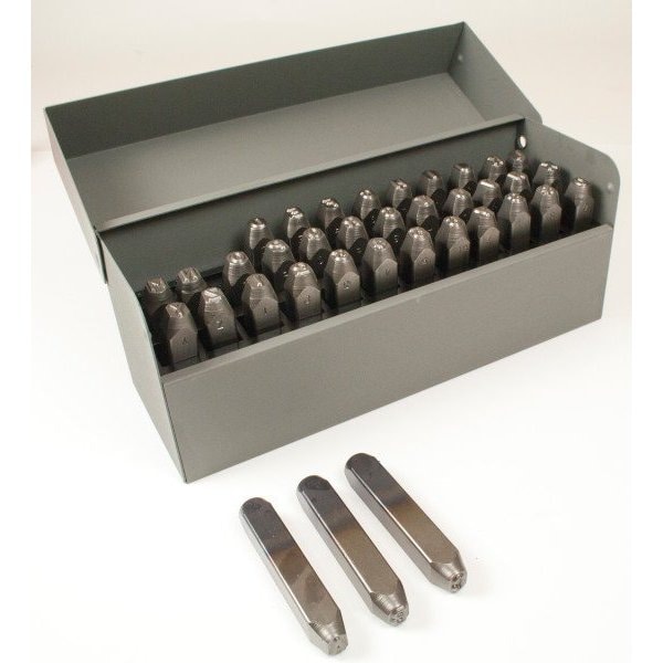 Letter/Number Stamp Set, Rnd Face, 1/16"