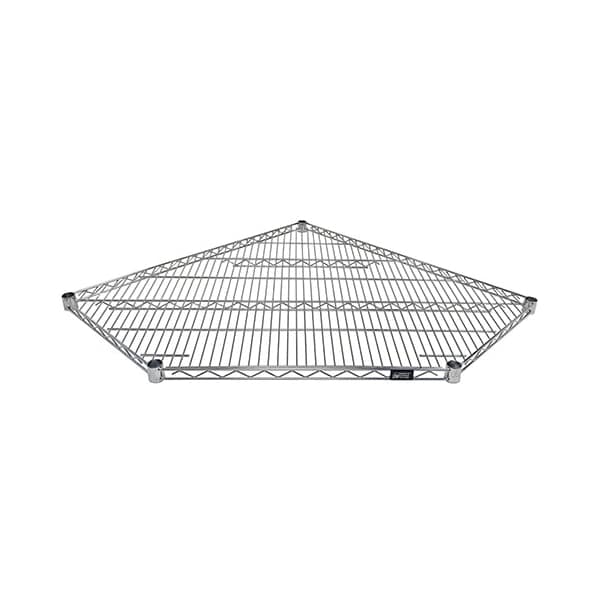 One 18"WX36"L Corner Wire Shelf, Chrome
