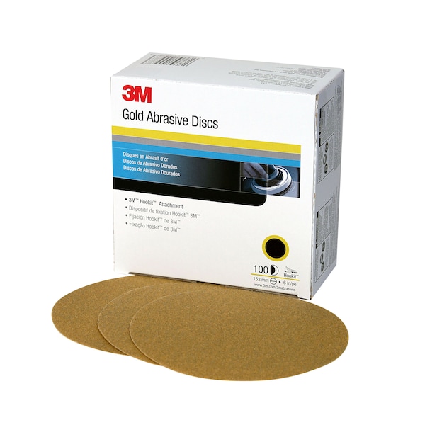 Hookit GoldDisc 216U, 00978, 6", P220, PK400