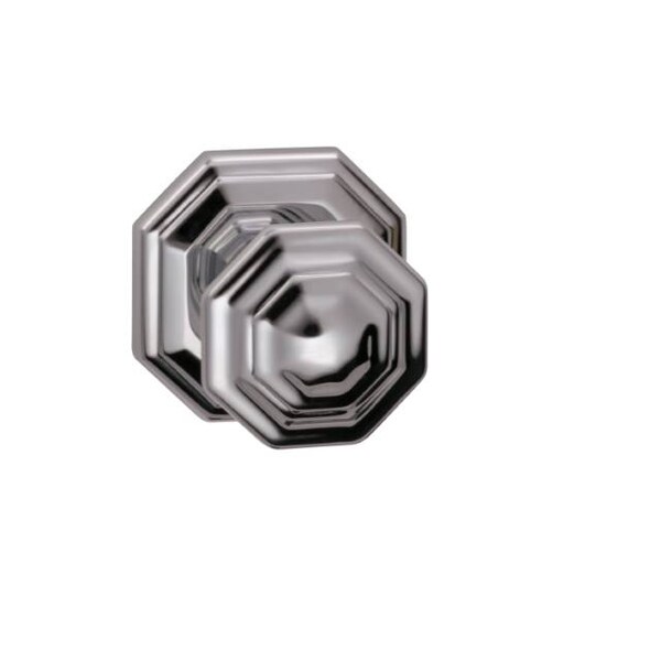 Knob 2-5/8" Rose Pass 2-3/8" BS Full Lip 1-3/4" Doors BR CH 201