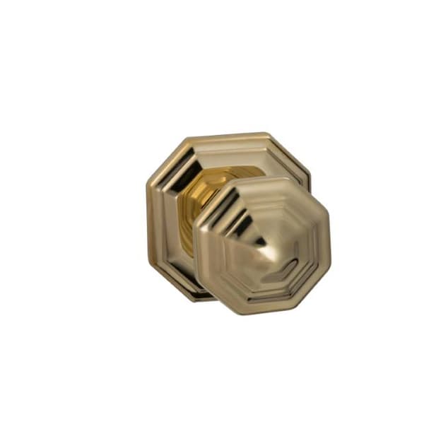 Knob 2-5/8" Rose Pass 2-3/4" BS T 1-3/4" Doors ULQ Bright Brass 201
