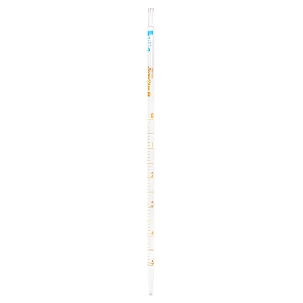 Mohr Measuring Pipet, 5mL, 0.1 gr, PK12