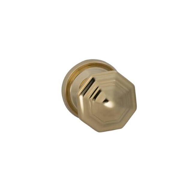 Knob 2-3/16" Rose Pass 2-3/8" BS T 1-3/4" Doors ULQ Bright Brass 201