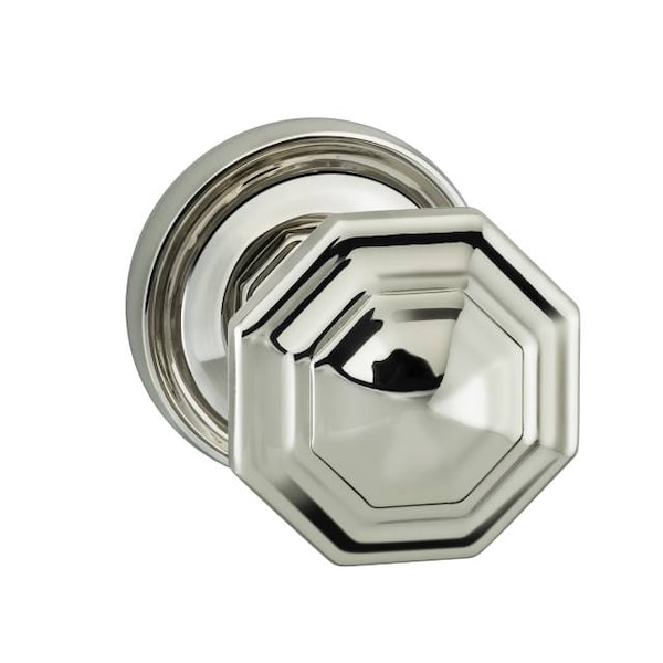 Knob 2-3/16" Rose Pass 2-3/4" BS Full Lip 1-3/4" Doors BR NKL 201